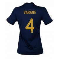Koszulka piłkarska Francja Raphael Varane #4 Strój Domowy dla kobiety MŚ 2022 tanio Krótki Rękaw